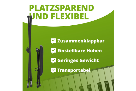 Classic Cantabile Keyboard-Set Keyboardständer + Keyboardbank  - Retoure (Zustand: sehr gut) image 5