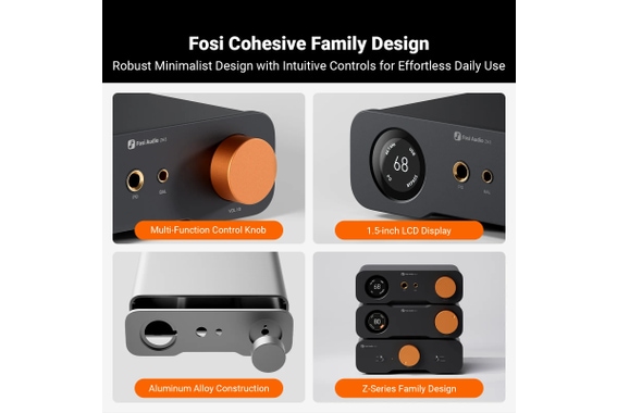 Fosi Audio ZH3 HiFi DAC Amplificateur Casque image 5