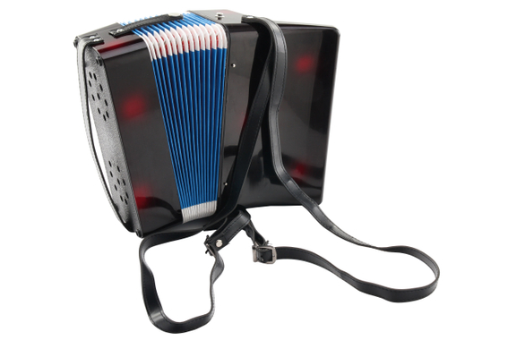 Classic Cantabile Bambino Kinder-accordeon Set, zwart, 8 bassen image 5