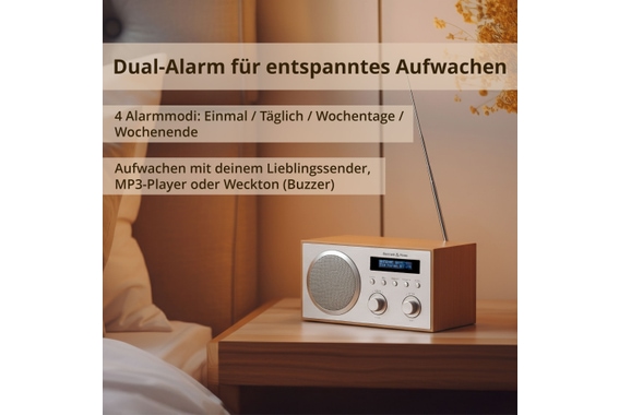 Bennett & Ross DAB-258 NT Vikedal DAB/FM-radio met Bluetooth image 5