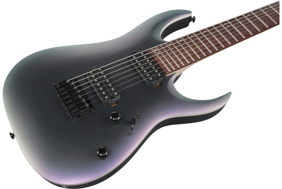 Ibanez RGA742EX-BAM RGA 7 Cordes Black Aurora Burst Matte image 5
