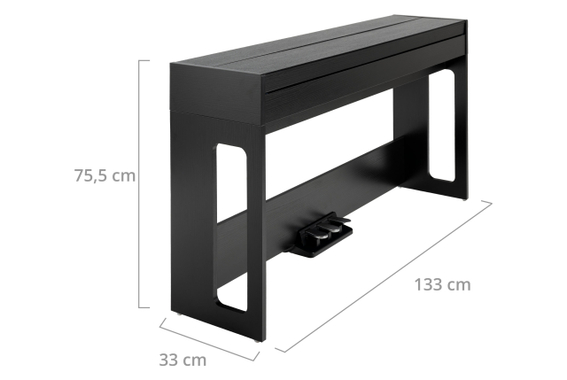 Classic Cantabile DP-S1 SM E-Piano Negro mate image 5