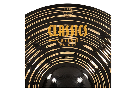 Meinl Classics Custom Heavy Dark 16" Crash Set incl. supporto piatto dritto image 5