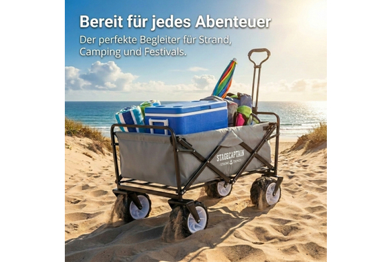 Stagecaptain Bollycart-907 GY Bollerwagen ohne Dach Grau  - Retoure (Zustand: gut) image 5