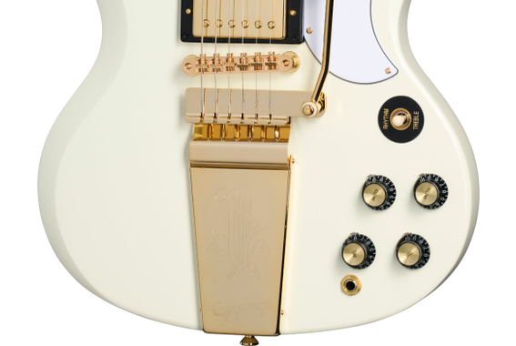 Epiphone 1963 Les Paul SG Custom With Maestro Vibrola Classic White image 5