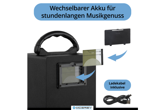 McGrey BS-20 Beachside Enceinte Bluetooth Bleue image 5