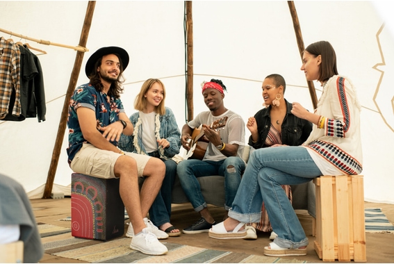 Set Cajon XDrum Design Series "Flower" con Borsa + Scuola image 5