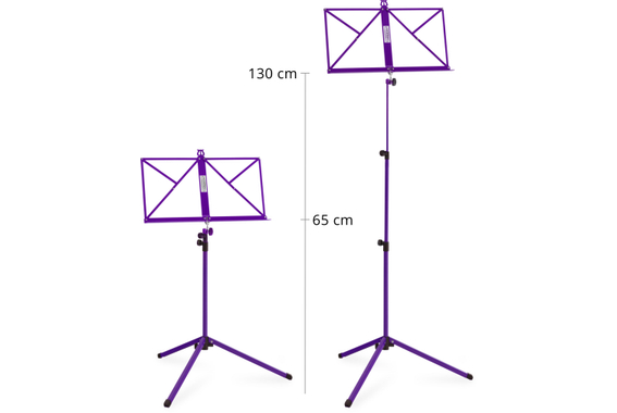 Classic Cantabile 100 Pupitre Medium Lilas Set incl. Boîte de Rangement image 5