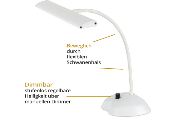 Classic Cantabile 12220 Dimmbare Pianoleuchte Weiß  - Retoure (Zustand: sehr gut) image 5