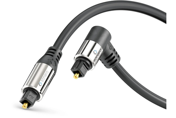Sonero Optische S/PDIF Toslink Kabel 1x90° Stekker 1,50m image 5