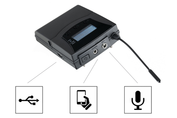 Pronomic Silent Guide V2 SDT-BP30 Bodypack-Trasmettitore image 5