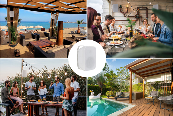 McGrey OLS-651WH Enceinte Outdoor 60 Watts Blanche avec Kit Bluetooth image 5