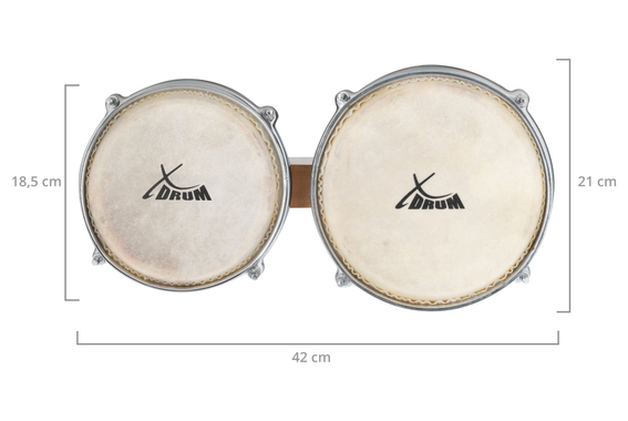 XDrum Bongos Retro Set inkl. Bongotasche image 5