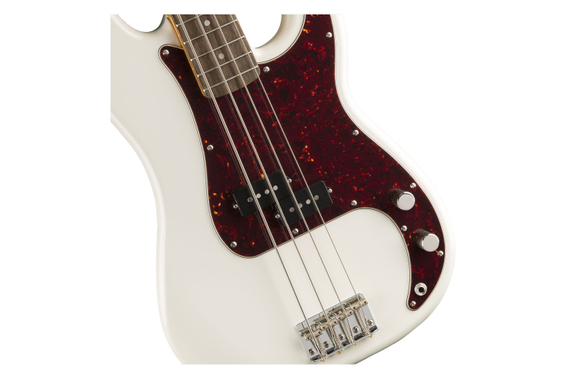 Squier Classic Vibe '60s Precision Bass LRL Olympic White Gigbag Set image 5
