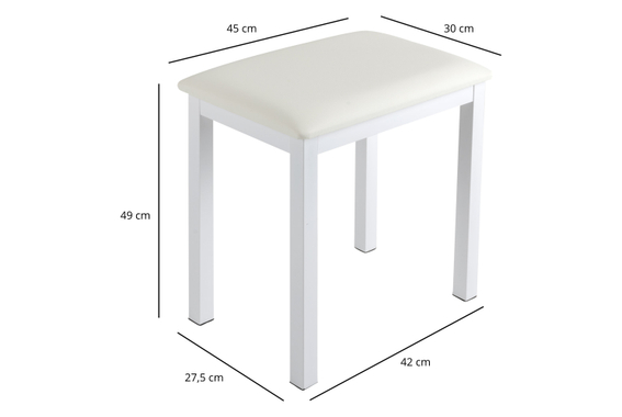 FunKey B100 Klavierbank weiß  - Retoure (Zustand: sehr gut) image 5