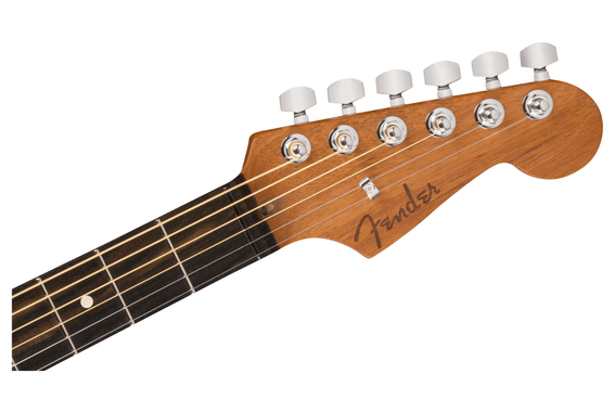 Fender American Acoustasonic Jazzmaster Tout Acajou Bourbon Burst image 5