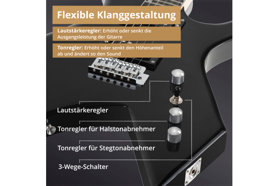 Rocktile Warhead E-Gitarre  - Retoure (Zustand: sehr gut) image 5