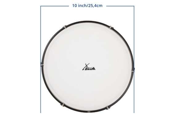 XDrum HTM-10K 10" Handtrommel met kunststofvel 3x set image 5