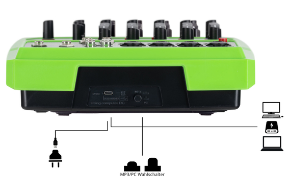 Pronomic Mini6 6-Kanal USB-Mischpult  - Retoure (Zustand: sehr gut) image 5