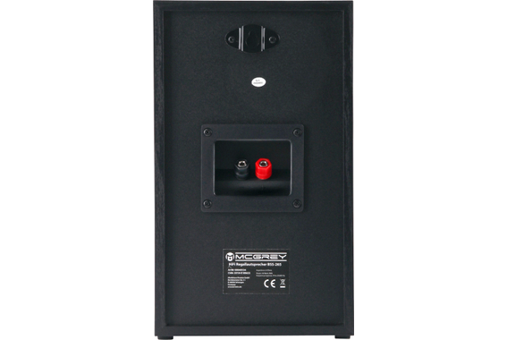 McGrey BSS-265 BK 6,5" HiFi Regallautsprecher Paar Schwarz 2x 40W RMS  - Retoure (Zustand: gut) image 5