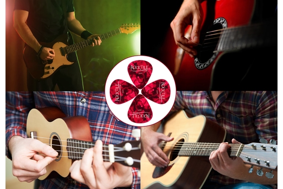 Rocktile Plektren Red Tortoise Heavy 12er Pack image 5