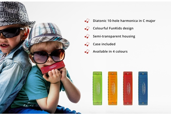 Classic Cantabile FBH-10 FunKids Harmonica Diatonique C Majeur Set de 12 image 5
