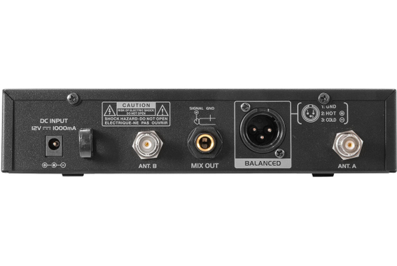 Omnitronic UHF-601 Sistema De Micrófono Inalámbrico De 1 Canal 823-832/863-865 MHz image 5