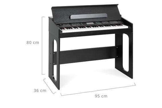Clavier FunKey DP-61 III avec 61 touches au design Digitalpiano noir image 5