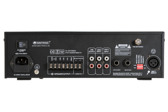 Omnitronic CPE-40P Amplificateur Mixte ELA image 5