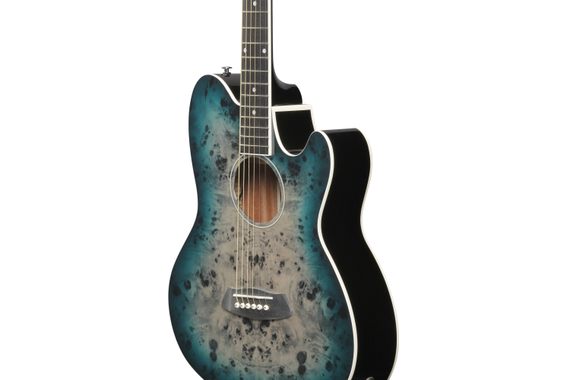 Ibanez TCY10PA-CBS Chitarra Western Cosmic Blue Starburst High Gloss image 5