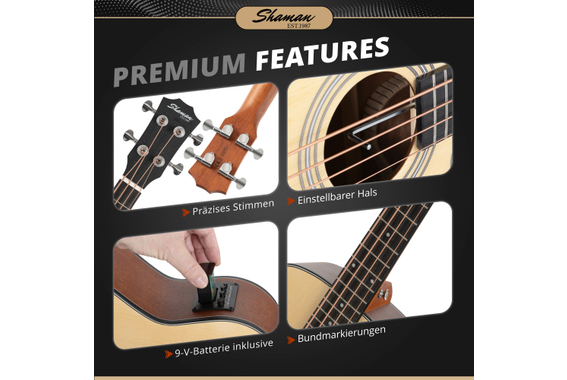 Shaman ABM4-50E-NT Akustik Bass Natur  - Retoure (Zustand: sehr gut) image 5