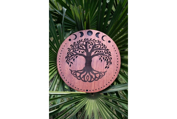 Meinl RDS10MTOL Sonic Energy 10" Rain Disk Son De Ruisseau Avec Gravure Des Phases Lunaires Et Arbre De Vie image 5