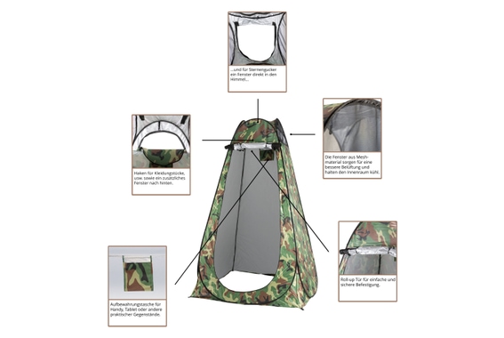 Stagecaptain Quixie Camouflage Privacy Toilet Set image 5