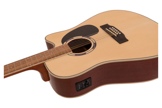 Dimavery DR-612 Guitare Folk 12 Cordes Naturel image 5