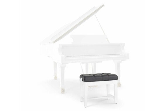 Classic Cantabile Banquette pour piano Modèle A blanc brillant