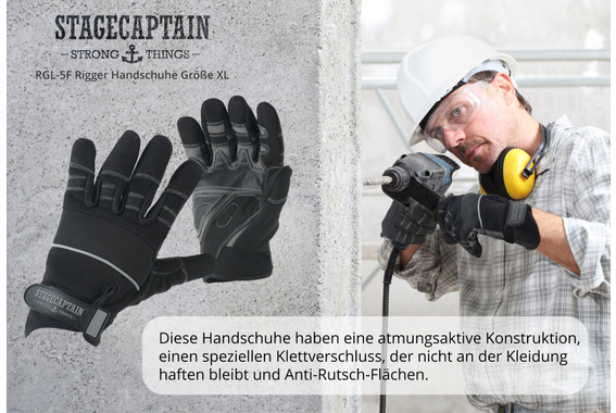 Stagecaptain RGL-5F Rigger Handschoenen Maat XL 3x Set image 5