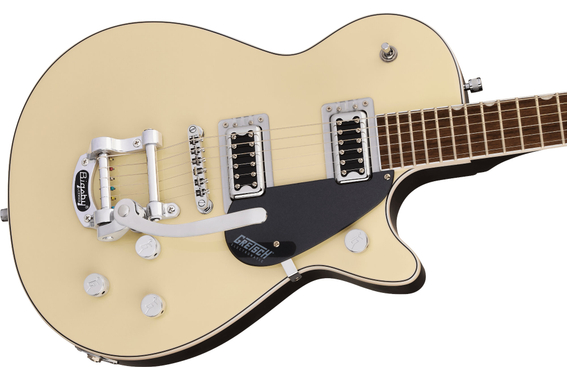 Gretsch Guitars G5230T Electromatic Sparkle Jet FT Single-Cut with Bigsby Two-Tone Vintage White/ London Grey image 5
