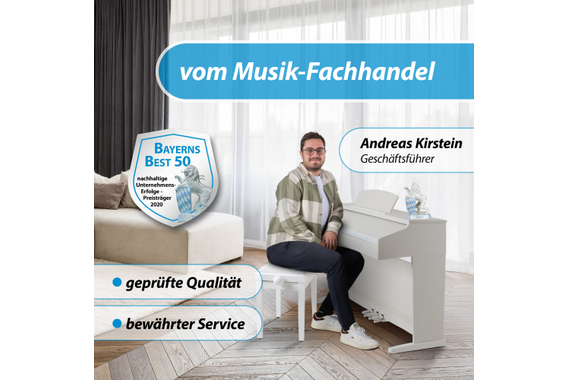 Classic Cantabile DP-50 WM E-Piano Weiß matt  - Retoure (Zustand: gut) image 5