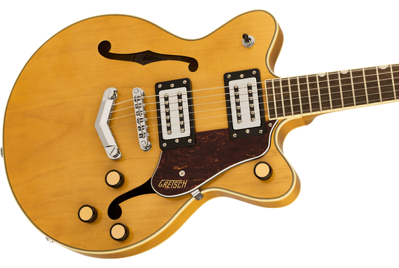 Gretsch G2655 Streamliner Center Block Jr. Double-Cut Con V-Stoptail Village Amber image 5