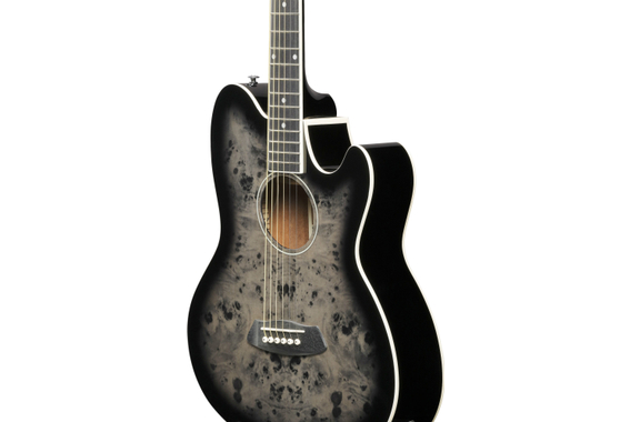 Ibanez TCY10PA-BKB Westerngitarre Transparent Brown Black Burst High Gloss image 5