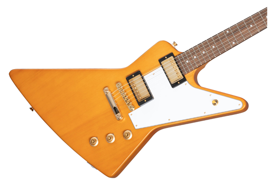 Epiphone 1958 Korina Explorer (White Pickguard) Aged Natural  - Retoure (Zustand: gut) image 5