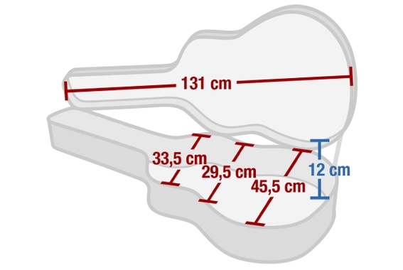 Rocktile Basskoffer Jumbo Akustik Bass Style  - Retoure (Zustand: sehr gut) image 5