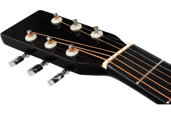 Classic Cantabile WS-10BK-CE Westerngitaar zwart met pickup Hardcase Set image 5