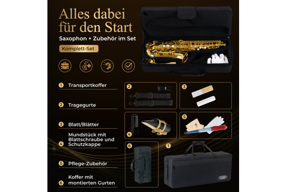 Classic Cantabile AS-450 Eb-Altsaxophon  - Retoure (Zustand: sehr gut) image 5