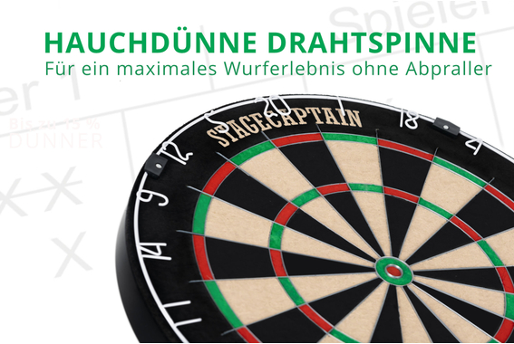 Stagecaptain DBS-1715 BullsEye Pro Dartscheibe  - Retoure (Zustand: sehr gut) image 5