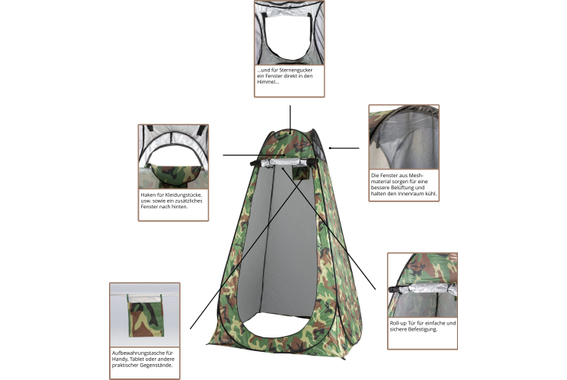 Stagecaptain Quixie-3436 Set Toilette Privacy Camouflage image 5