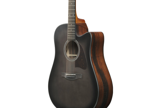 Ibanez AAD70CE-TBN Westerngitaar Charcoal Burst Top image 5