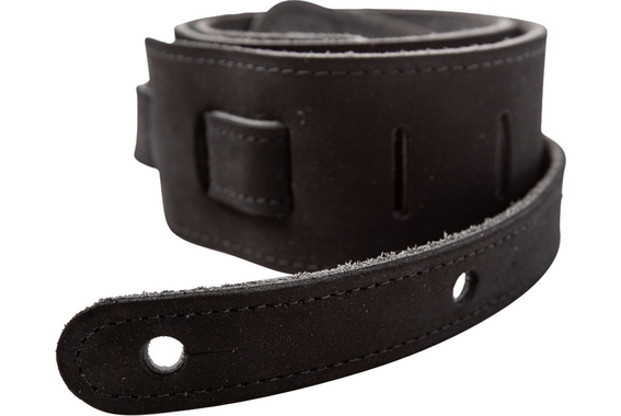 Taylor Gemstone 2,5" Geslepen Leren Gitaarband Zwart image 5