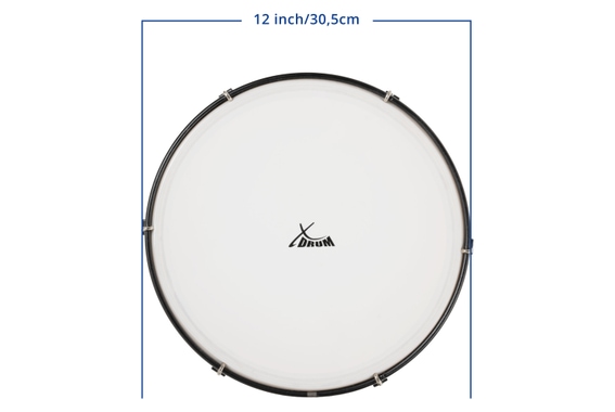 XDrum HTM-12K 12" Tambourin à Main avec Peau Synthétique Set de 3 image 5