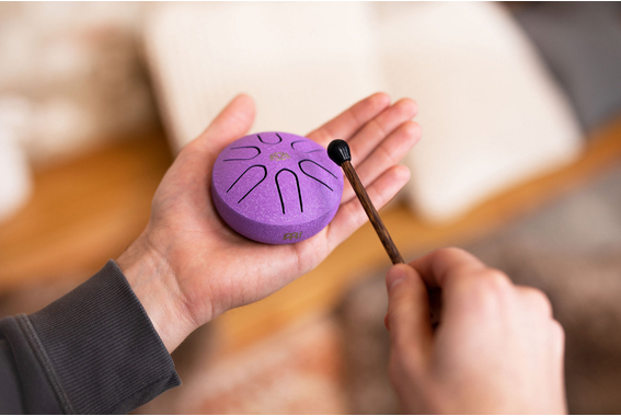 Meinl Sonic Energy Pocket Steel Tongue Drum Violett A-Dur image 5